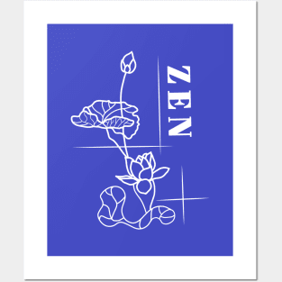 Zen Lotus Meditation Posters and Art